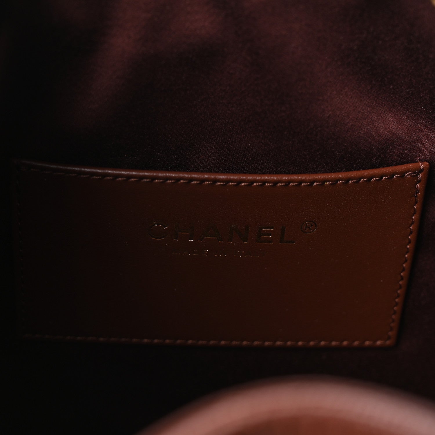 Chanel Caviar Quilted Small Chanel 25 Handbag Brown 6 of 11