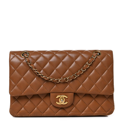 Chanel Lambskin Quilted Medium Double Flap Brown 1 of 10