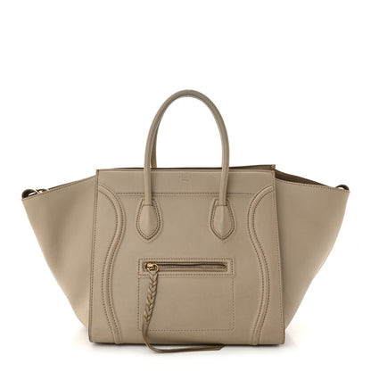 Celine Supple Calfskin Medium Phantom Luggage Beige 1 of 10