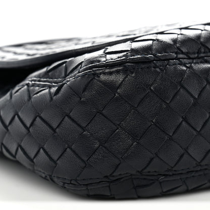Bottega Veneta Nappa Intrecciato Medium Veneto Messenger Bag Midnight 9 of 11