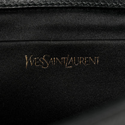 Saint Laurent Pony Hair Leopard Print Y Ligne Clutch Black White 5 of 6