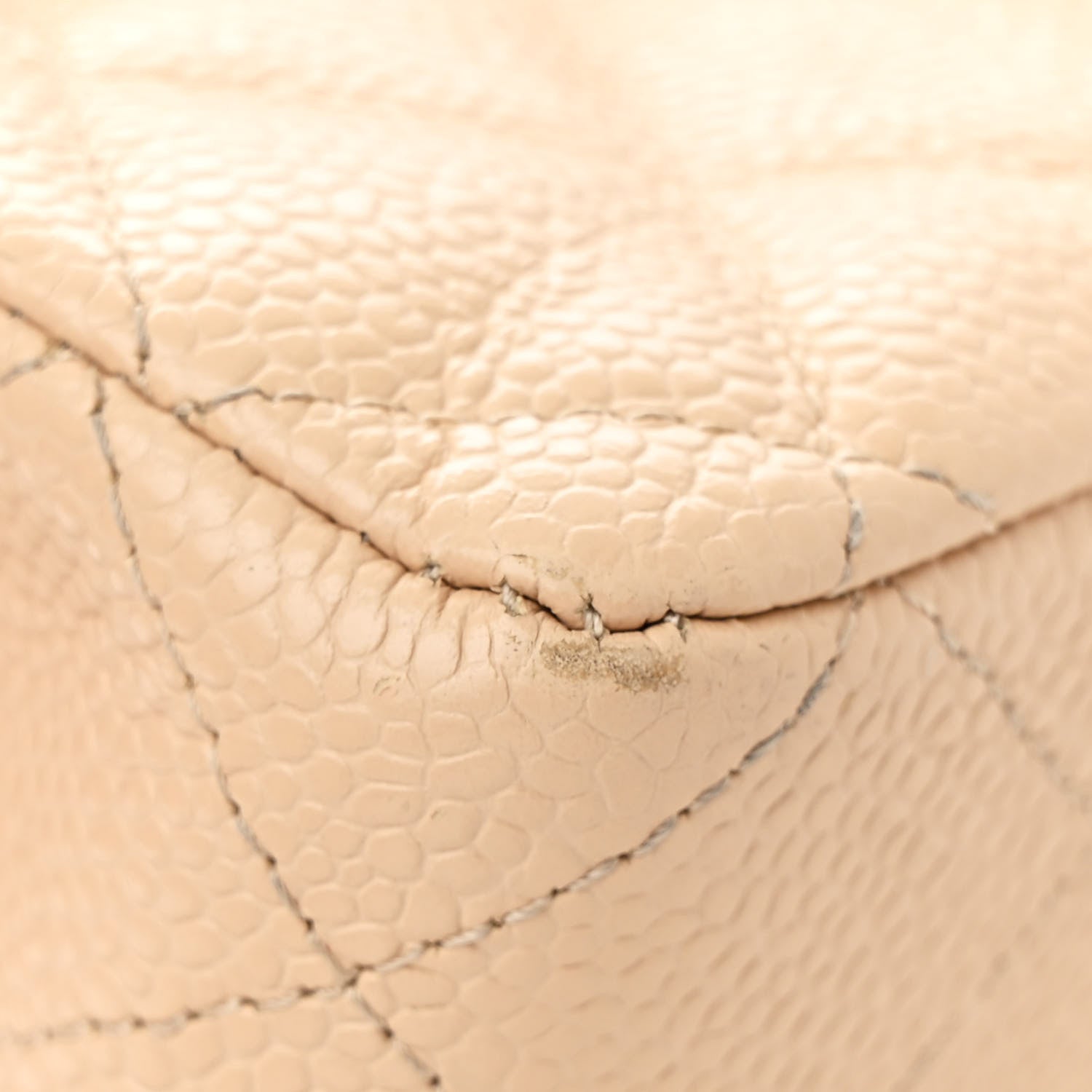 Chanel Caviar Quilted Medium Double Flap Beige 12 of 13