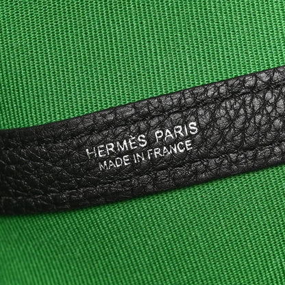 Hermes Toile Officier Negonda Garden Party Tote 36 MM Cactus Black 6 of 8