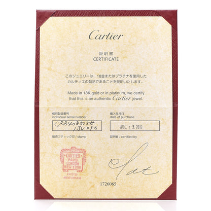 Cartier 18K White Gold 3.5mm LOVE Wedding Band Ring 58 8.25 5 of 5