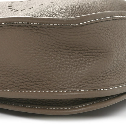 Hermes Taurillon Clemence Evelyne III PM Etoupe 9 of 10