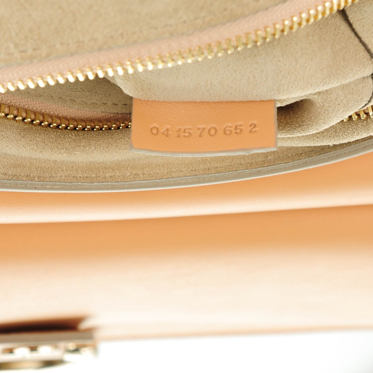 Chloe Suede Calfskin Medium Faye Shoulder Bag Misty Beige 7 of 7