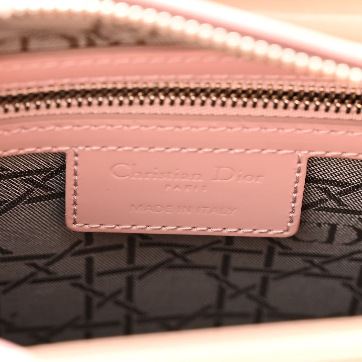 Christian Dior Patent Cannage Medium Lady Dior Pink 6 of 8