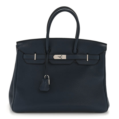 Hermes Togo BIRKIN 35 Bleu De Malte 1 of 12