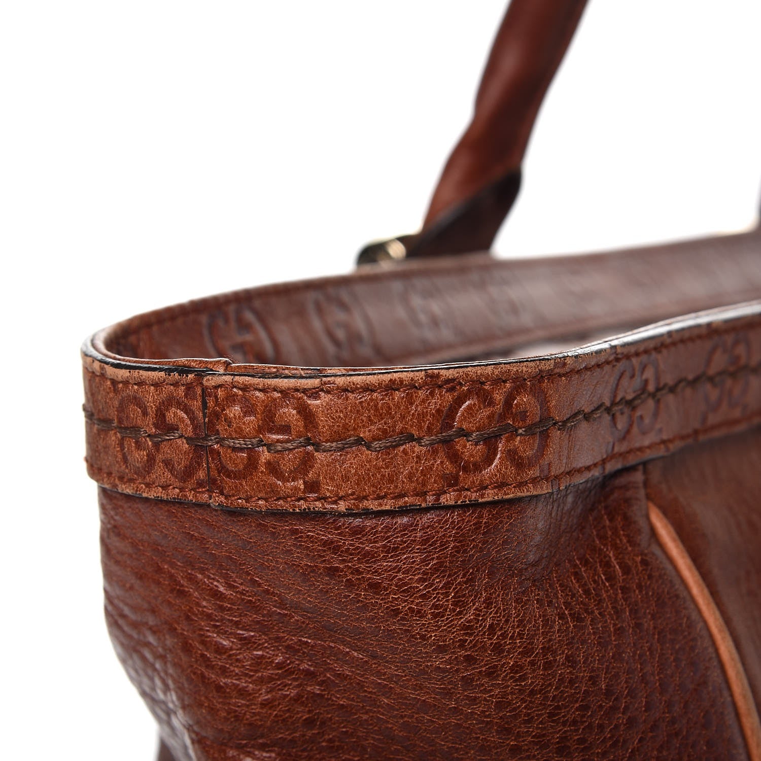 Gucci Guccissima Trim Large Signoria Tote Brown 15 of 15