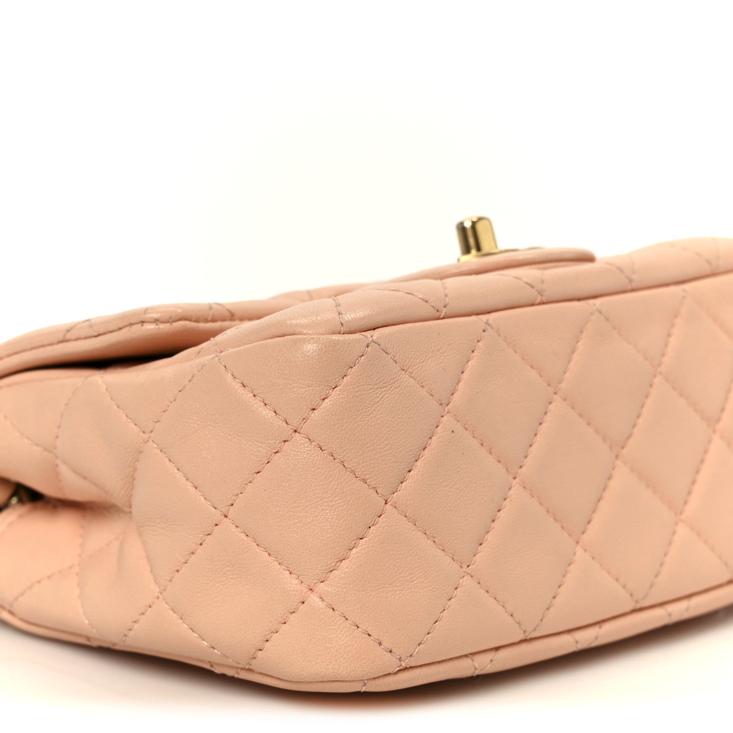 Chanel Lambskin Quilted Mini Pearl Crush Flap Light Orange 10 of 11