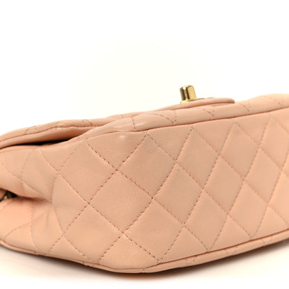 Chanel Lambskin Quilted Mini Pearl Crush Flap Light Orange 10 of 11