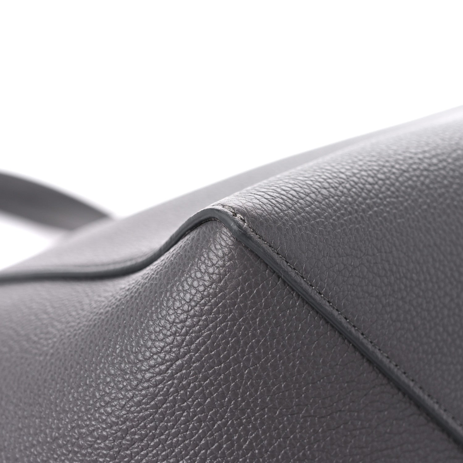 Celine Soft Grained Calfskin Belt Cabas Phantom Medium Grey 8 of 12