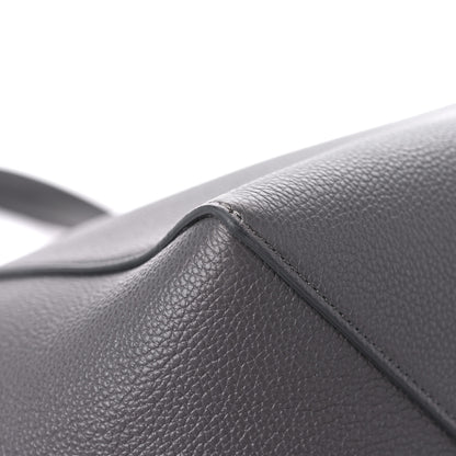 Celine Soft Grained Calfskin Belt Cabas Phantom Medium Grey 8 of 12