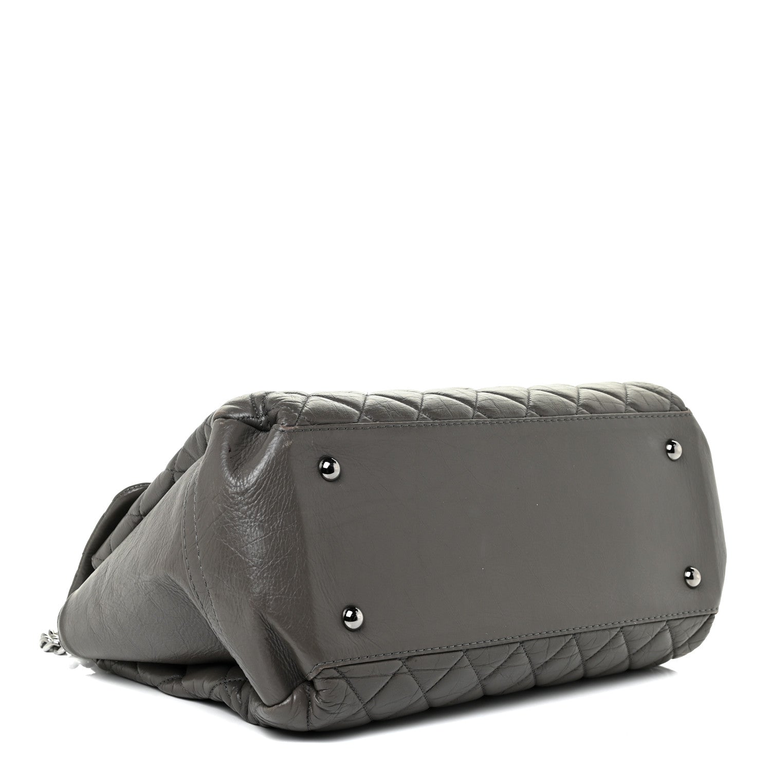 Chanel Aged Calfskin Medium Lady Pearly Flap Grey 4 of 24