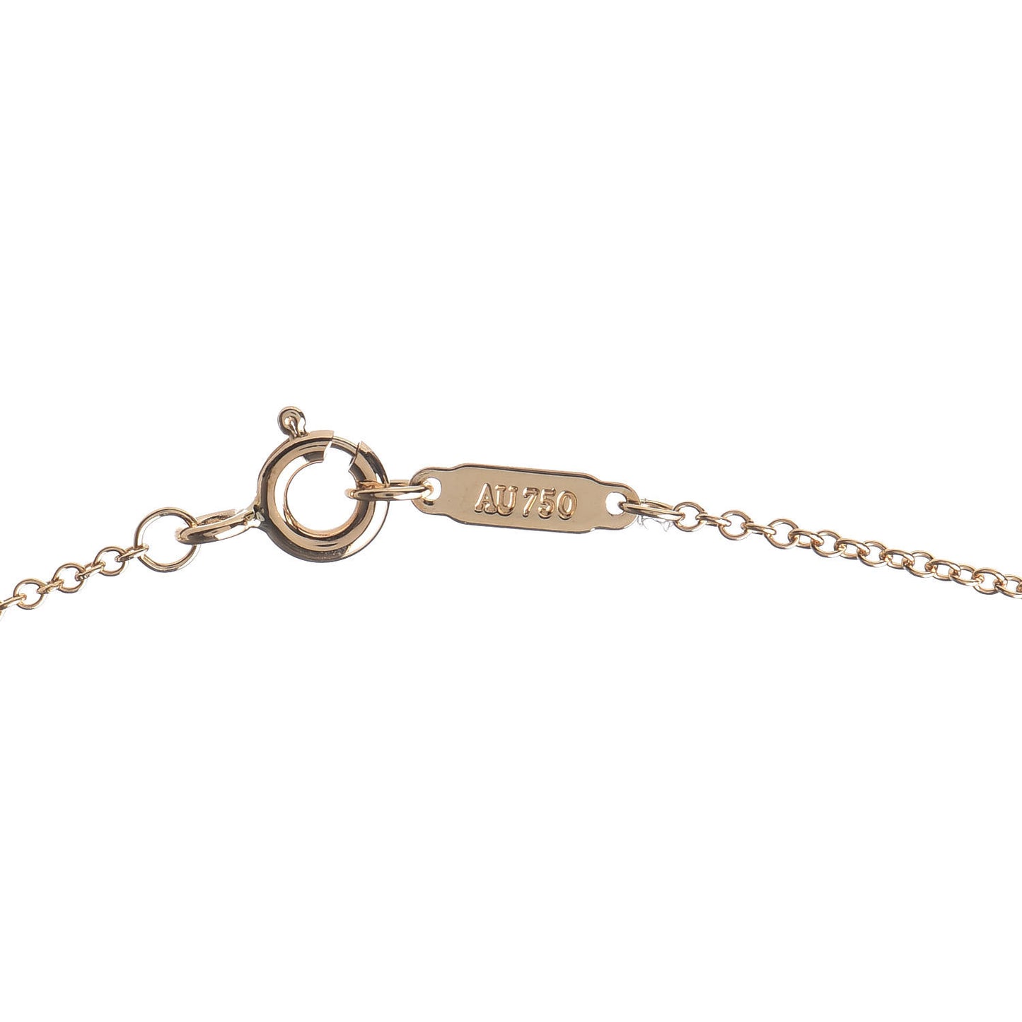 Platinum 18K Yellow Gold Diamond Schlumberger Lynn Pendant Necklace