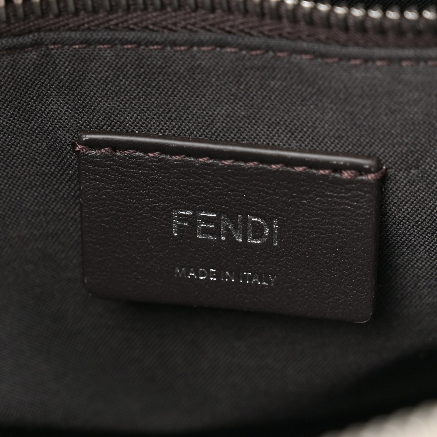 Fendi Vitello King Logo Embossed Medium By The Way Boston Bag White Ice 6 of 11