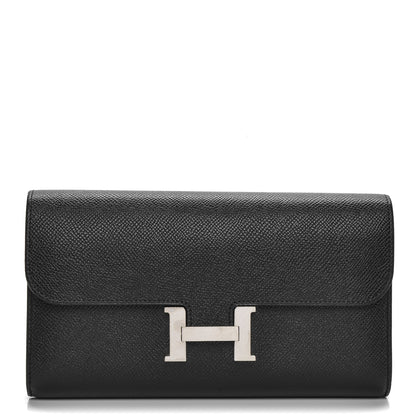 Hermes Epsom Constance Long Wallet Black 1 of 10