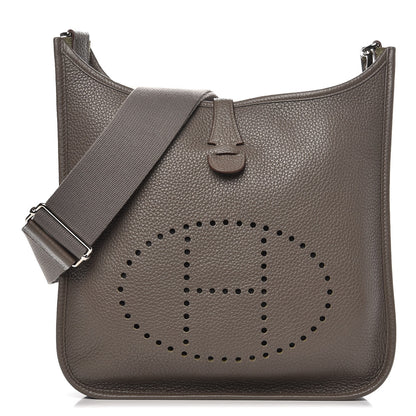 Hermes Taurillon Clemence Evelyne III PM Etain 1 of 9