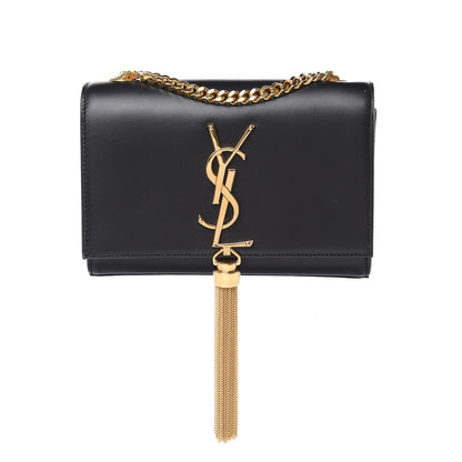 Saint Laurent Calfskin Small Classic Monogram Kate Tassel Satchel Black 1 of 11