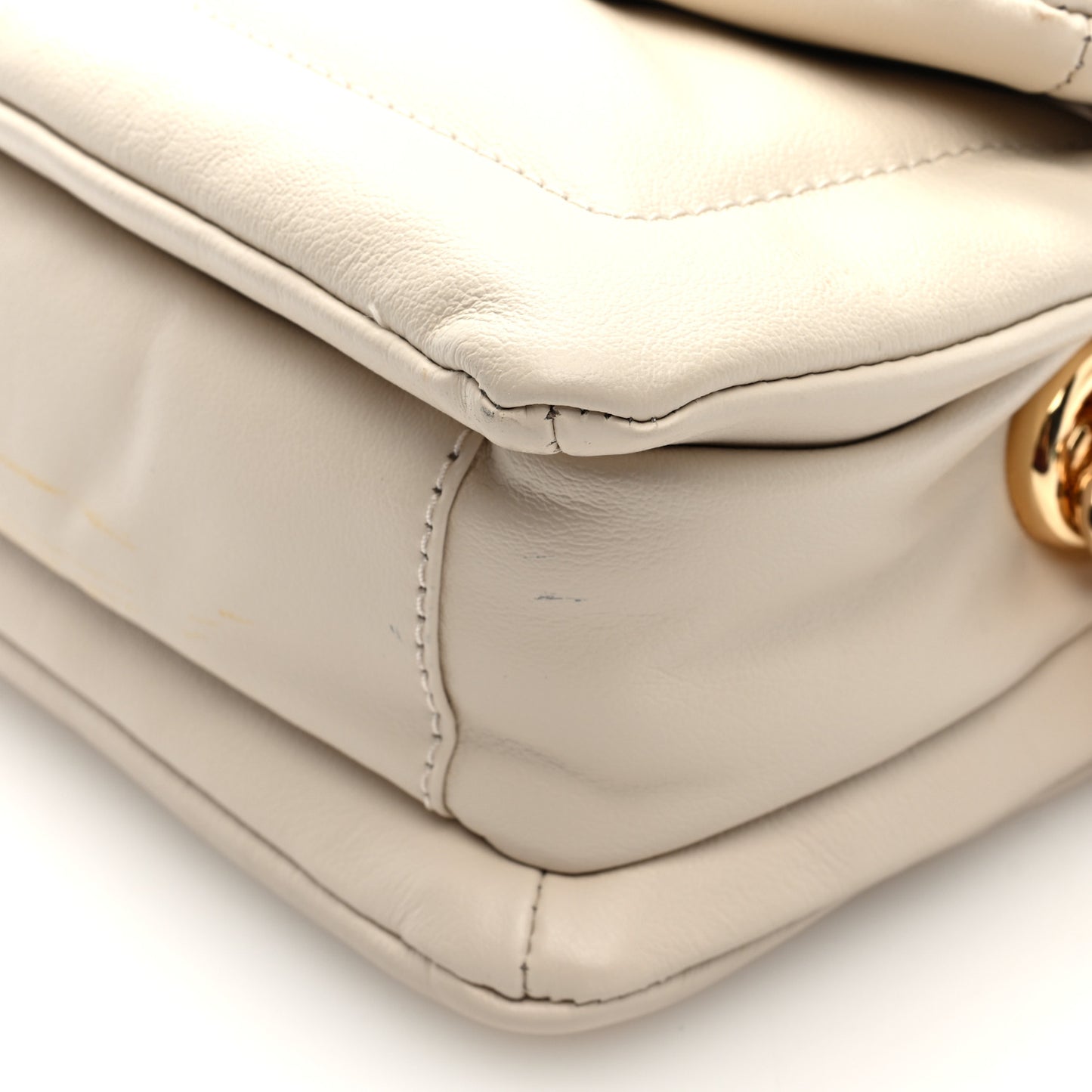 Lambskin The Pillow Bag Beige