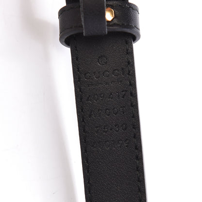 Gucci Calfskin Double G 20mm Belt 75 30 Black 4 of 6
