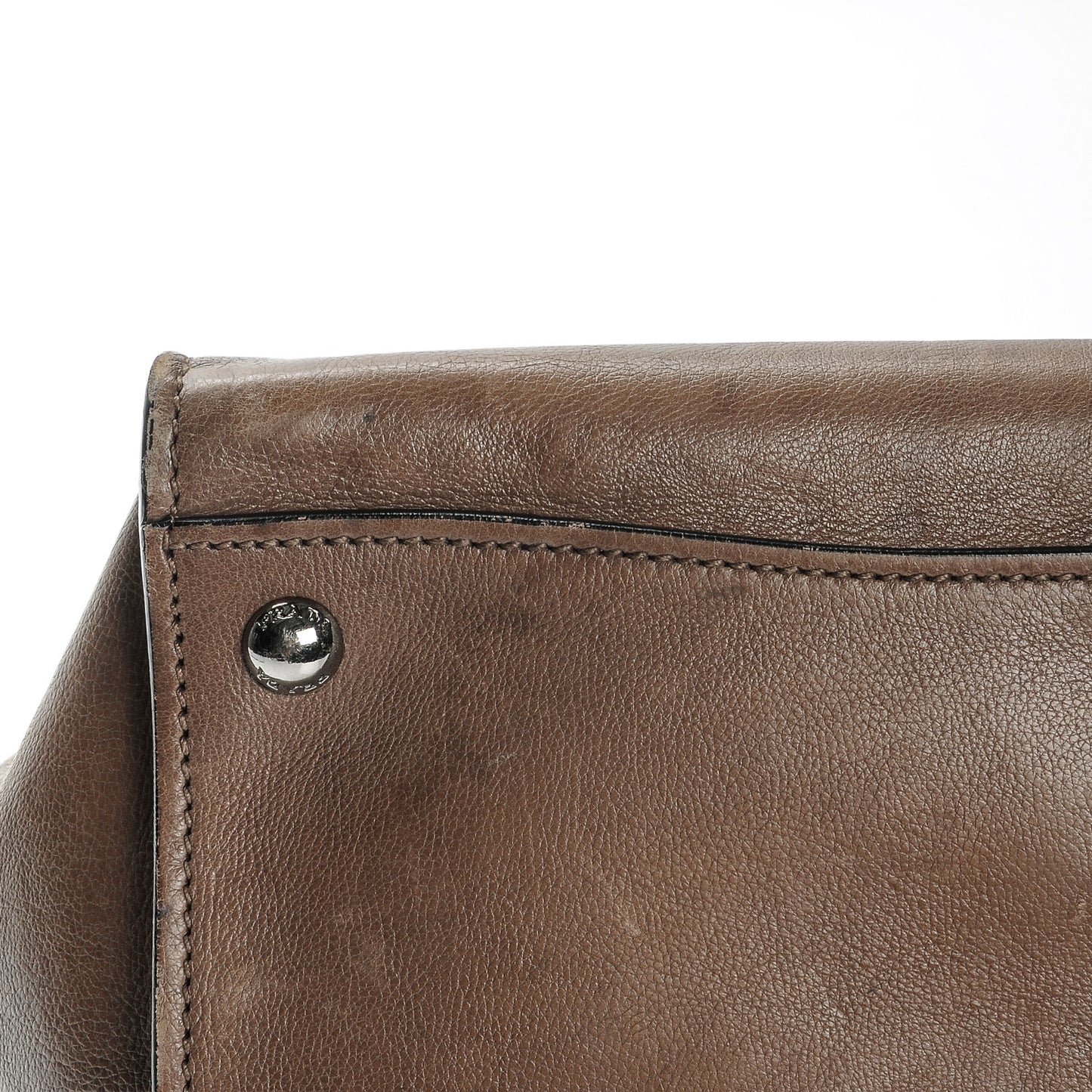 Glace Calf Twin Pocket Tote Argilla