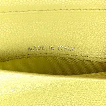 Chanel Caviar Tri-Fold Wallet Light Pink Light Green 7 of 16