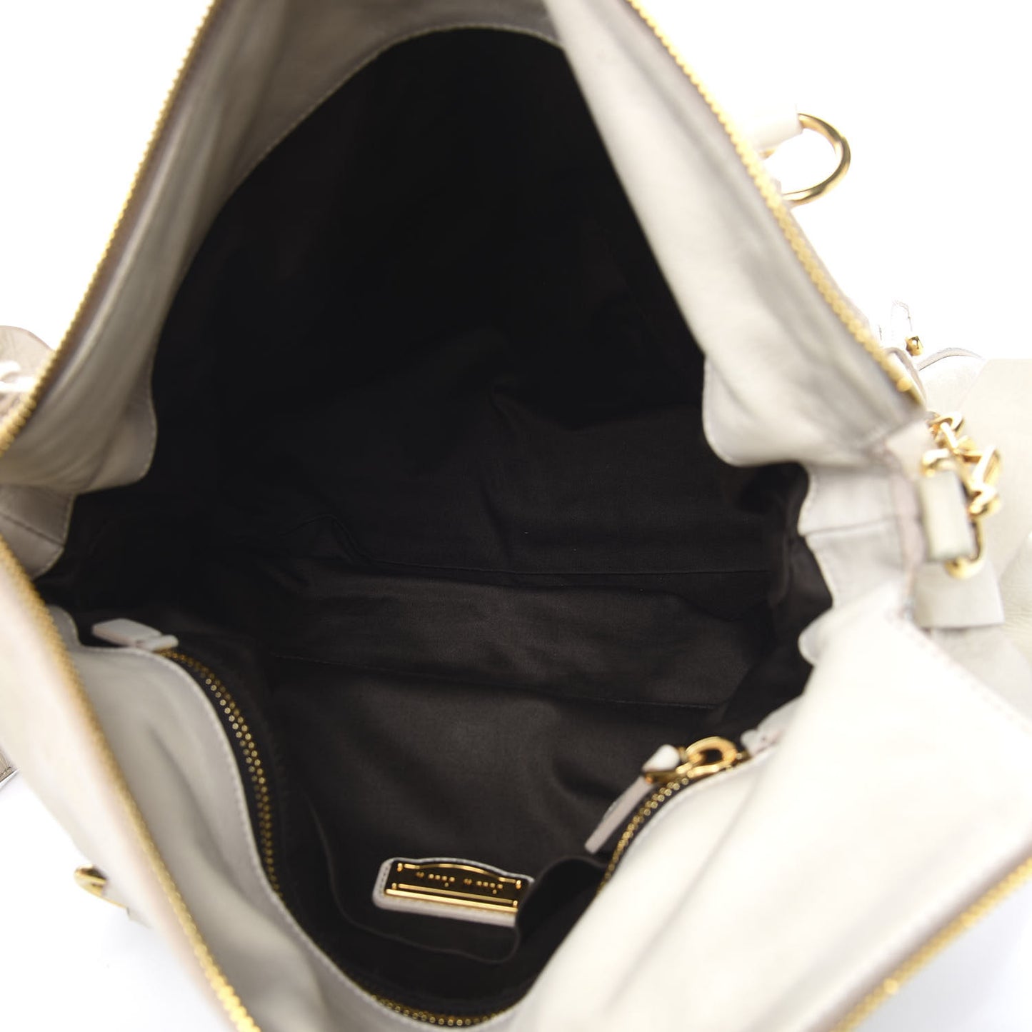 Vitello Lux Medium Bow Bag Talco