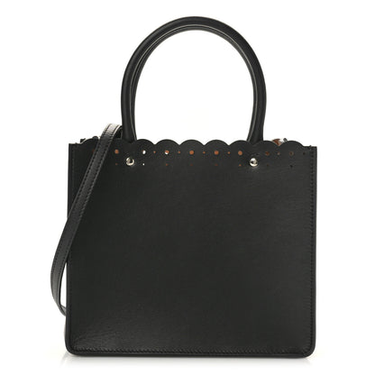 Alaia Calfskin Laser Cut Fiori Garance 20 Tote Black 1 of 9