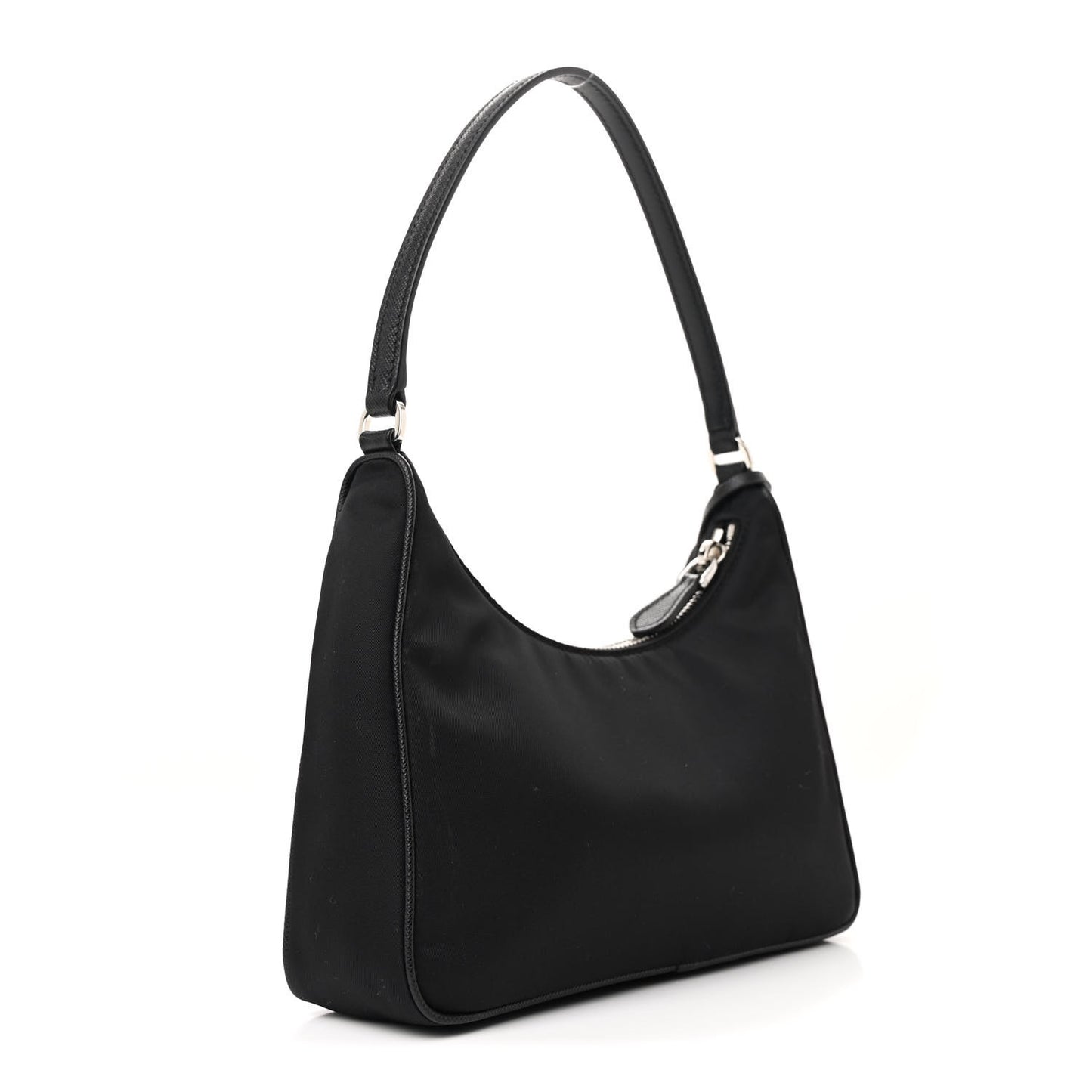 Tessuto Nylon Saffiano Mini Re-Edition 2005 Bag Black