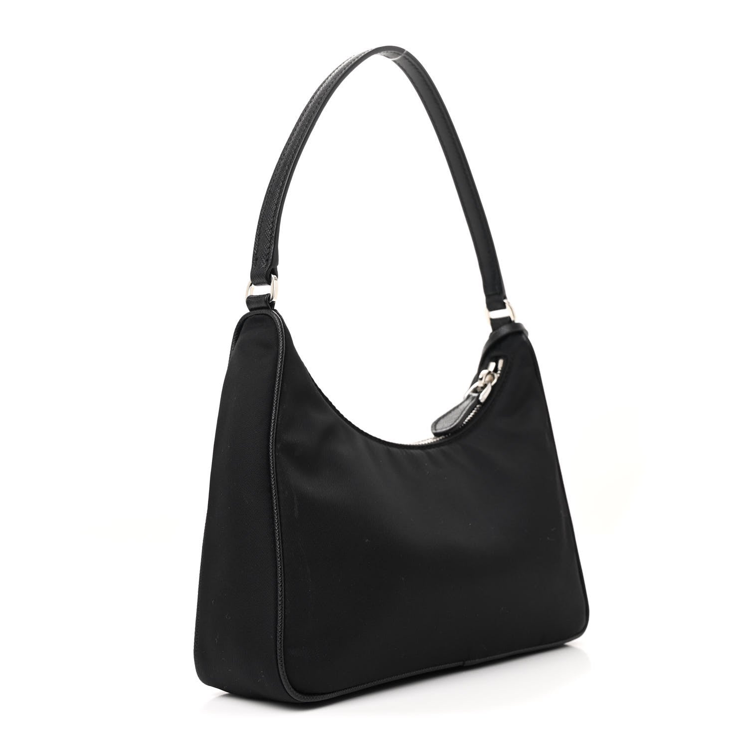 Prada Tessuto Nylon Saffiano Mini Re-Edition 2005 Bag Black 3 of 11