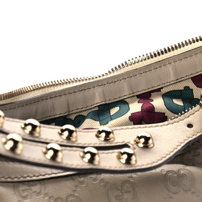 Gucci Guccissima Biba Studded Hobo Off White 13 of 13