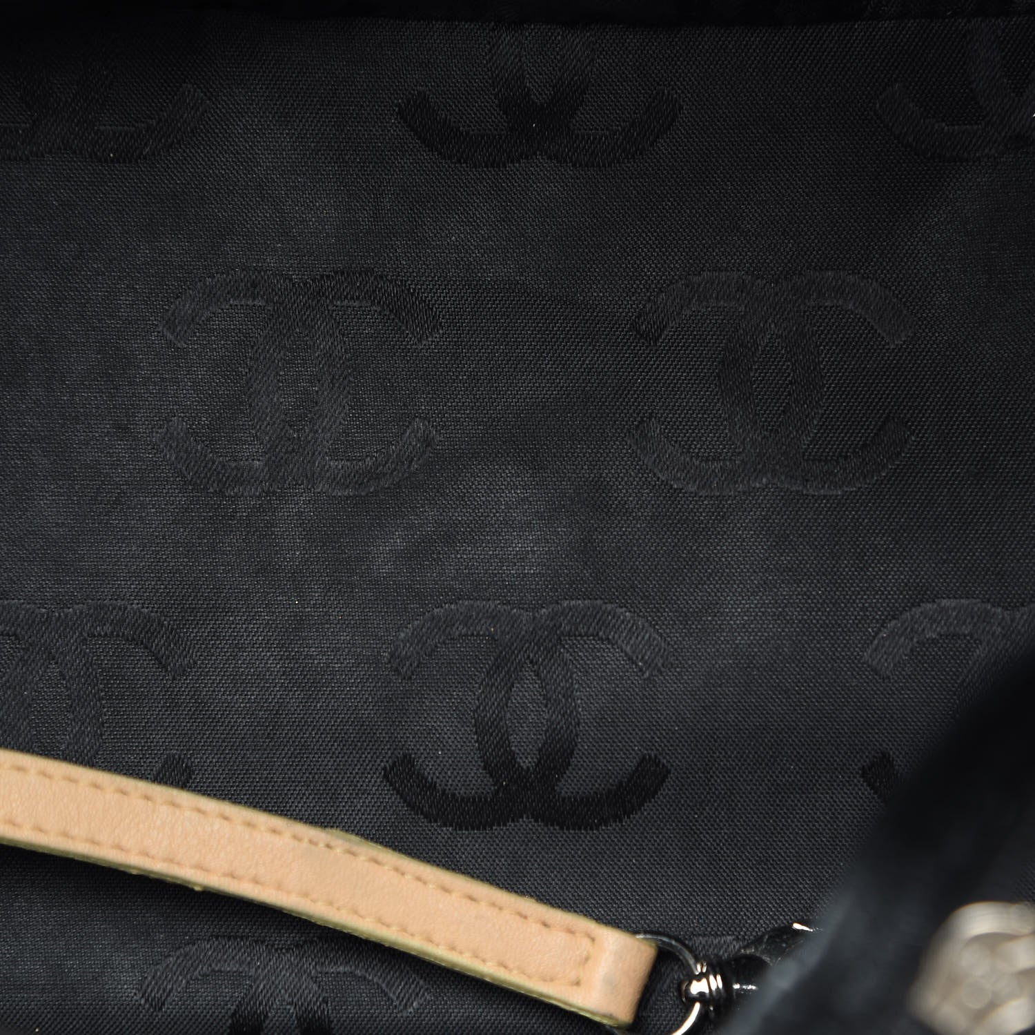 Chanel Calfskin Quilted Large Cambon Tote Beige Black 15 of 15
