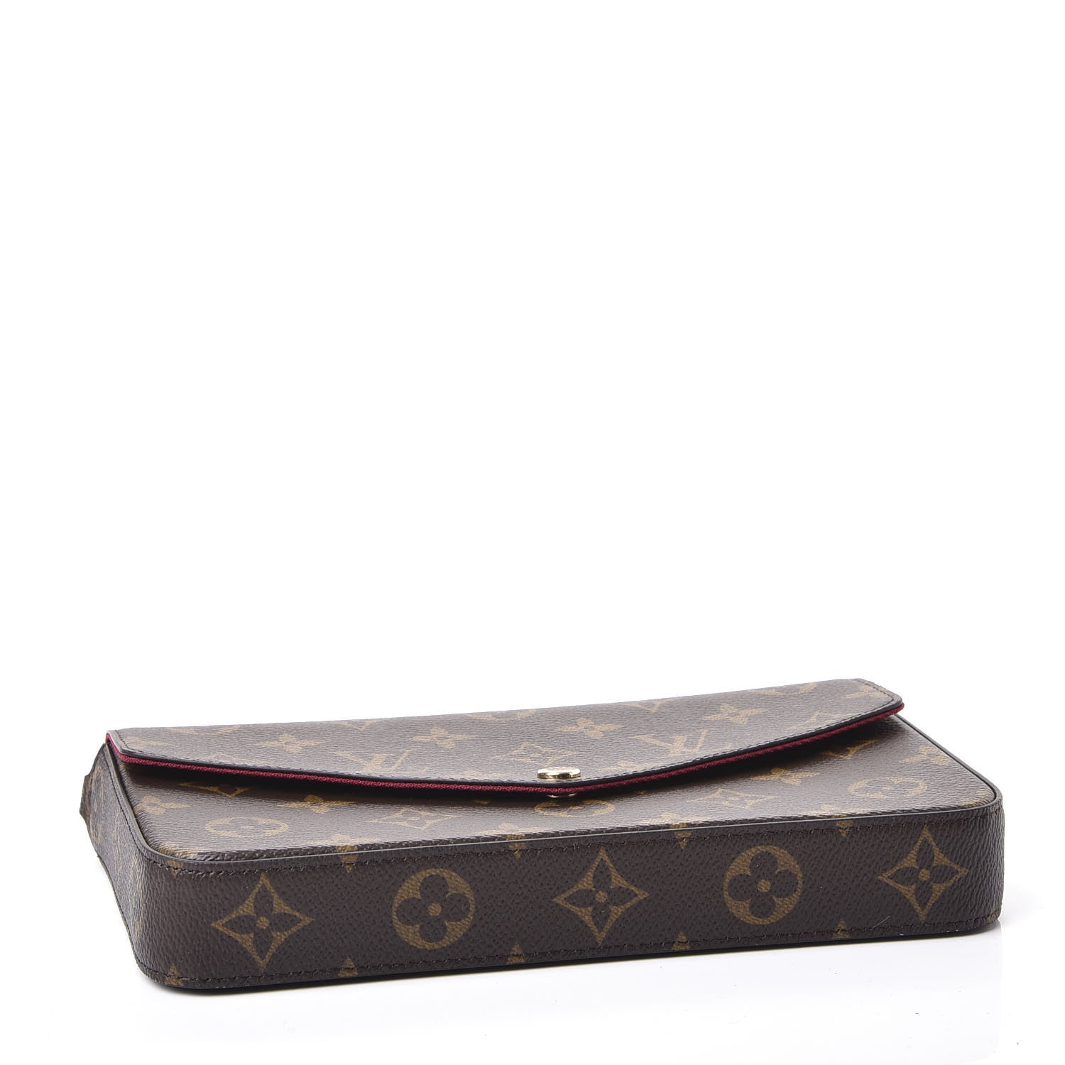 Louis Vuitton Monogram Pochette Felicie Chain Wallet Fuchsia 4 of 10