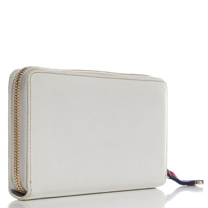 Gucci Calfskin Capri Zip Around Wallet White 3 of 8