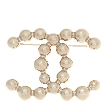 Chanel Metal Beaded CC Brooch Gold 1 of 6