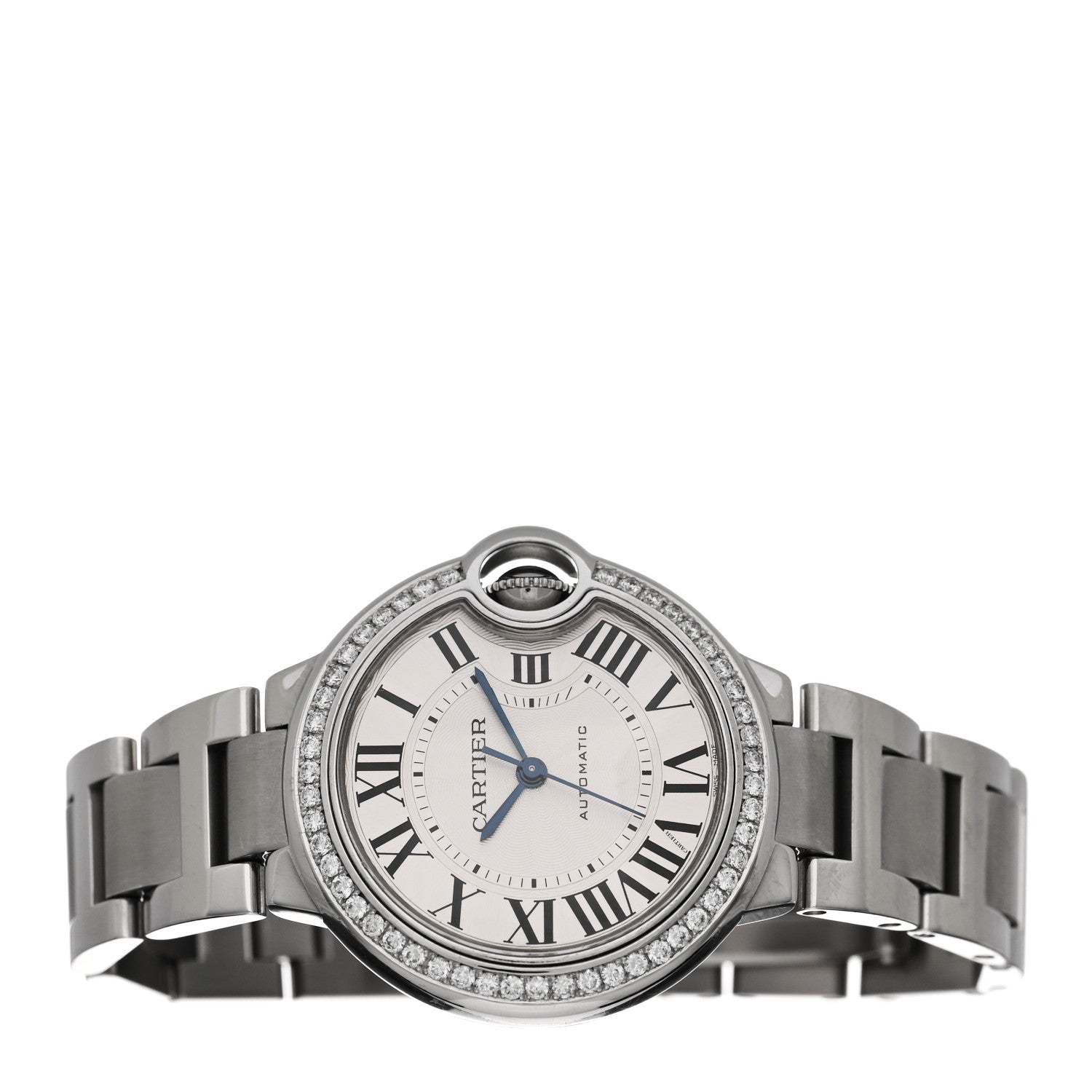 Cartier Stainless Steel Diamond Bezel 33mm Ballon Bleu De Cartier Automatic Watch 2 of 5