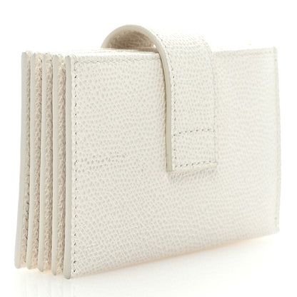 Christian Dior Grained Calfskin Gusseted Card Holder White 3 of 6