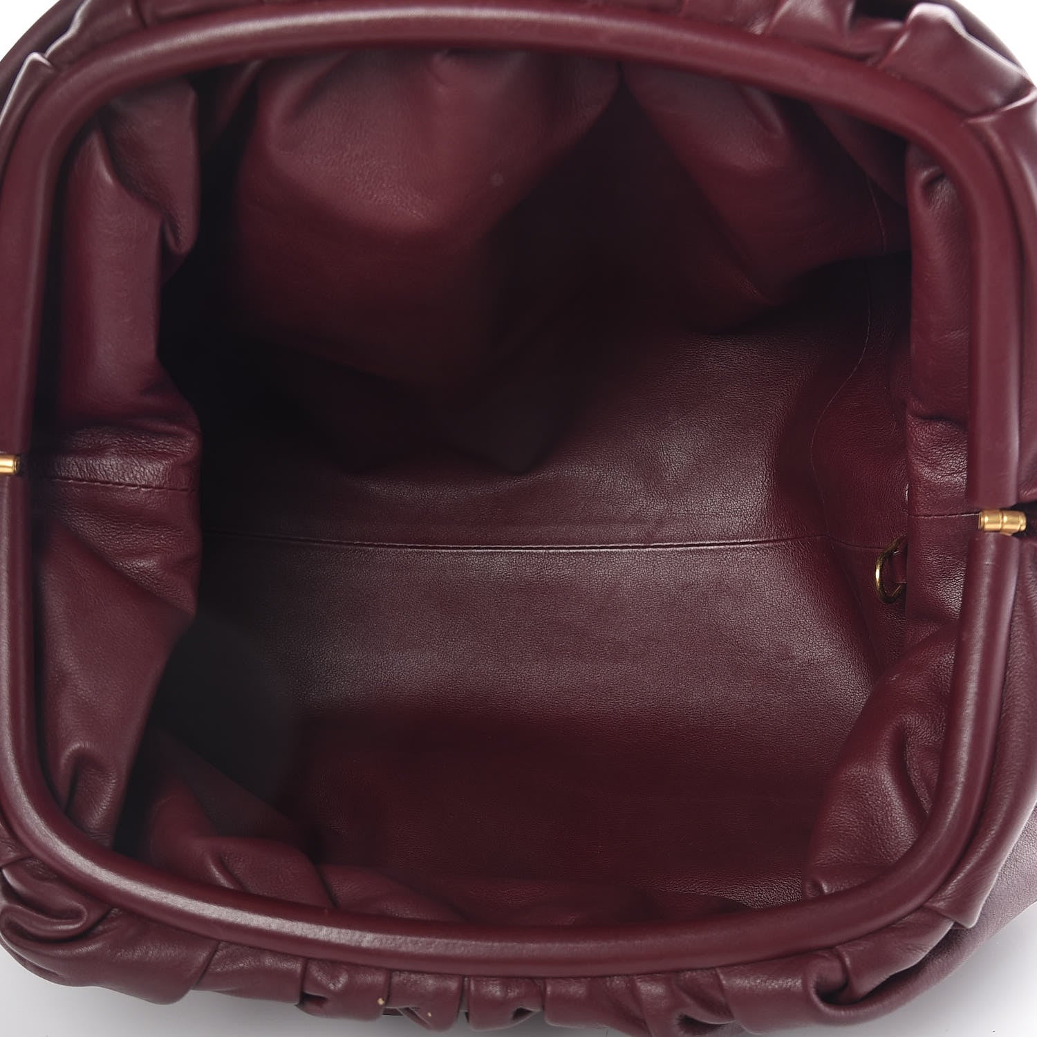 Bottega Veneta Smooth Butter Calf The Pouch Oversized Clutch Bordeaux 5 of 10