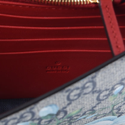 Gucci GG Supreme Monogram Blooms Chain Wallet Blue 6 of 8