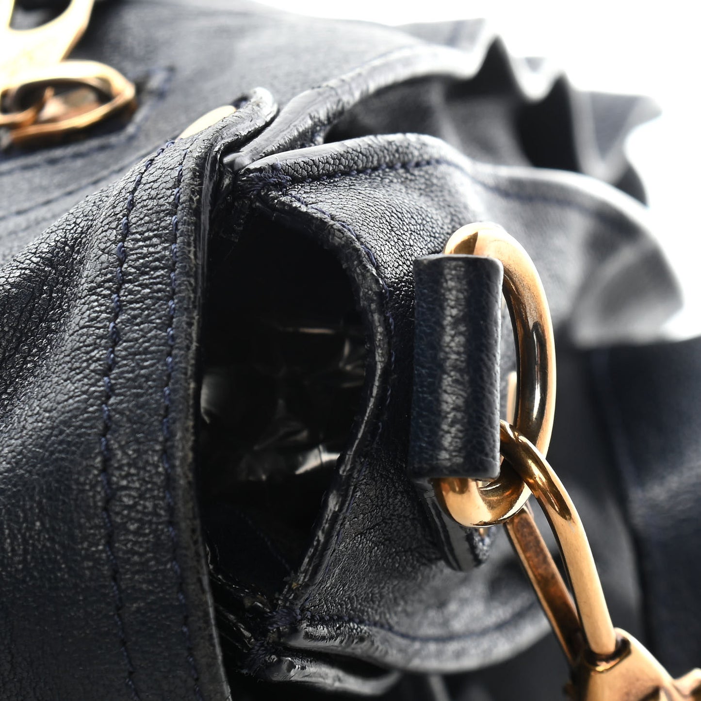 Lambskin Large PS1 Satchel Midnight