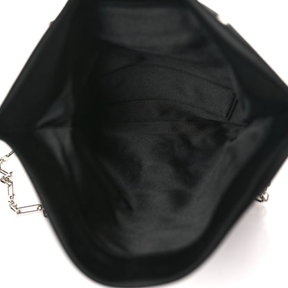 Jimmy Choo Satin Crystal Embellished Titania Clutch Black 5 of 9