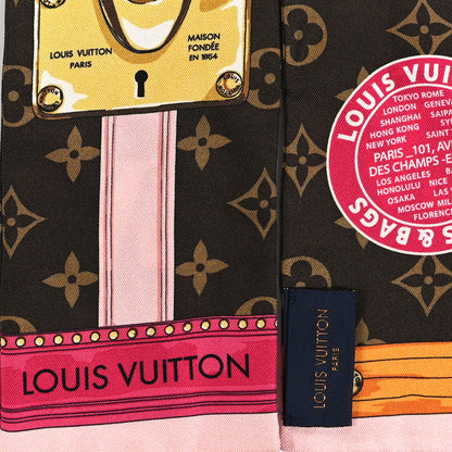 Louis Vuitton Silk Monogram Summer Trunks Bandeau Brown 3 of 5