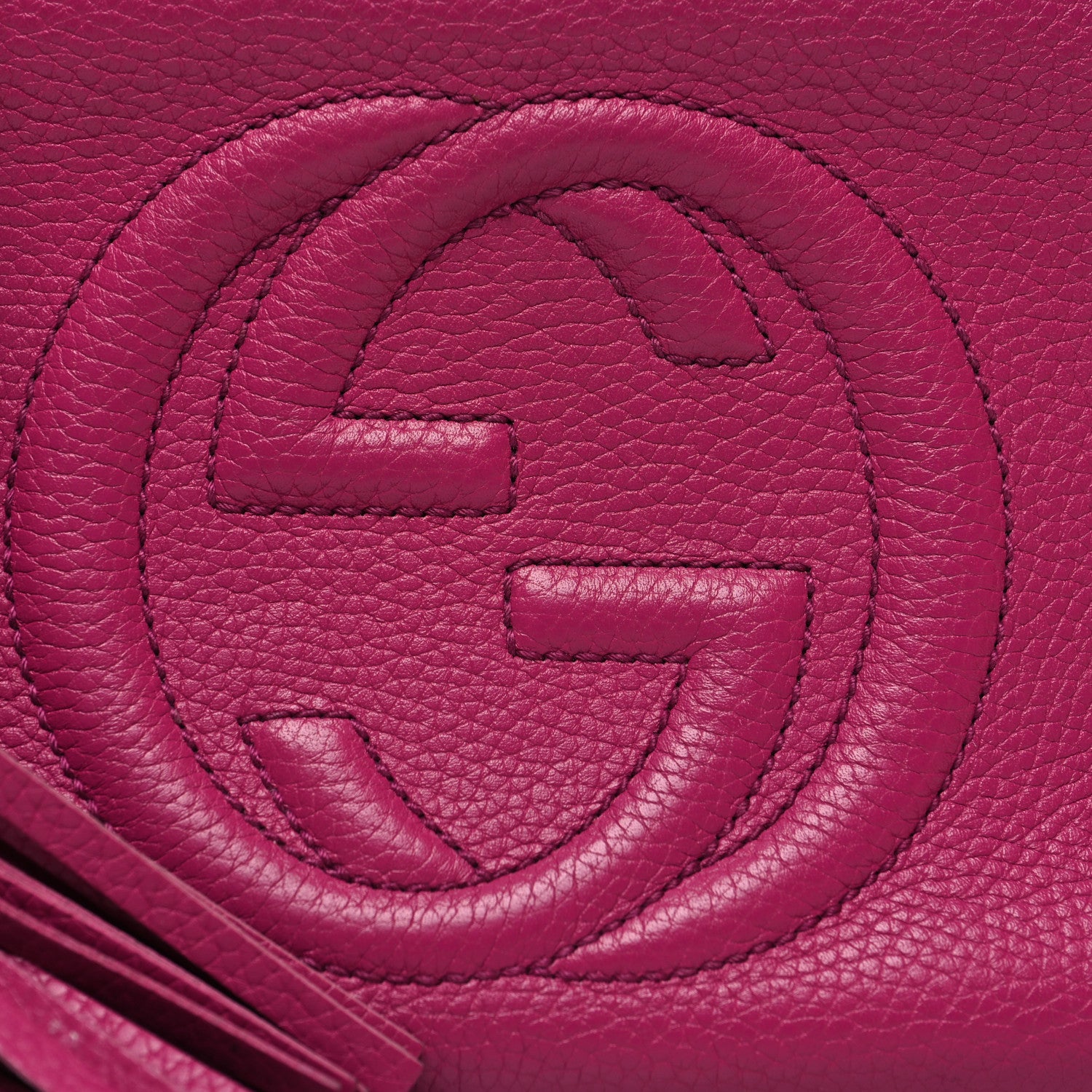 Gucci Cellarius Calfskin Small Soho Disco Bag Bright Bouganville 8 of 13