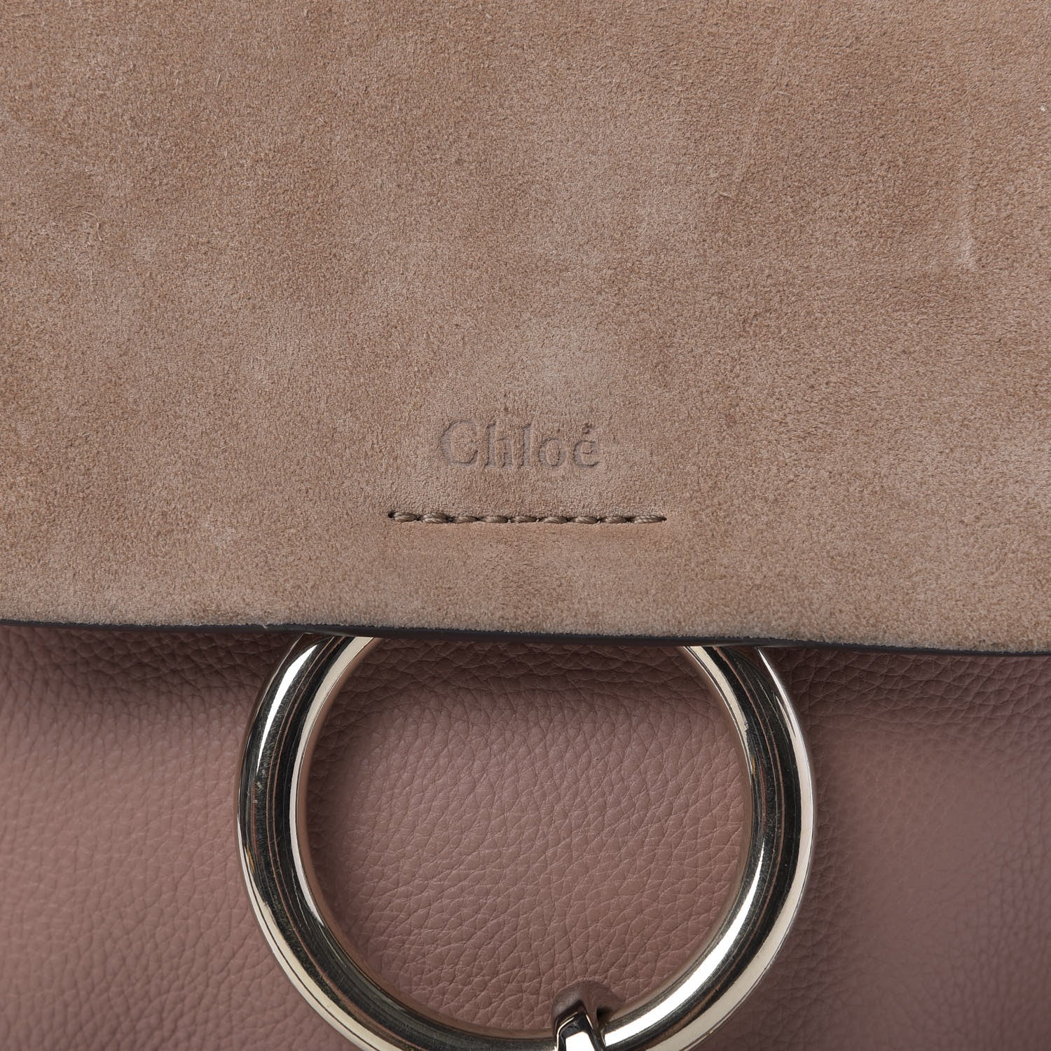 Chloe Suede Calfskin Small Faye Backpack Nougat 11 of 14