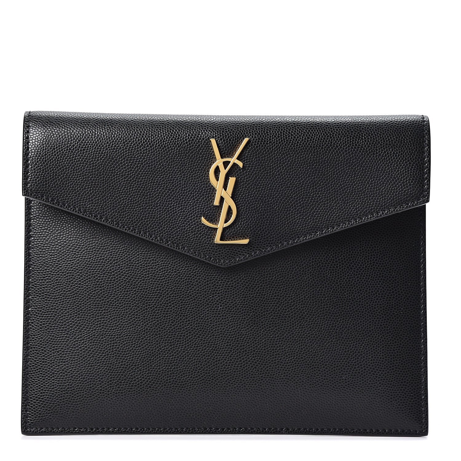 Saint Laurent Grain De Poudre Uptown Baby Pouch Black 1 of 9