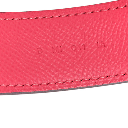 Hermes Epsom 30mm Tressage Au Galop Shoulder Strap  Rose Azalee Senne 4 of 5