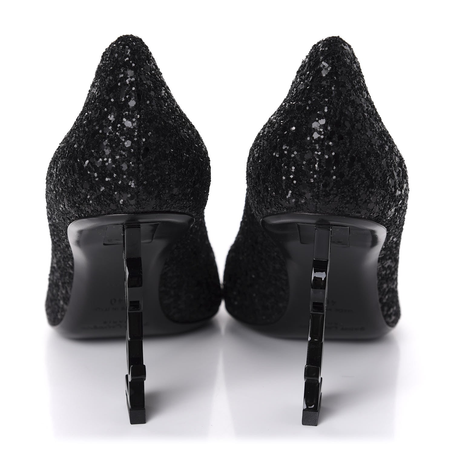 Saint Laurent Glitter Opyum 85 Pumps 40 Black 6 of 10