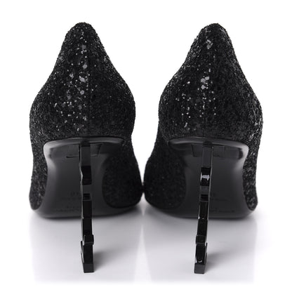Saint Laurent Glitter Opyum 85 Pumps 40 Black 6 of 10