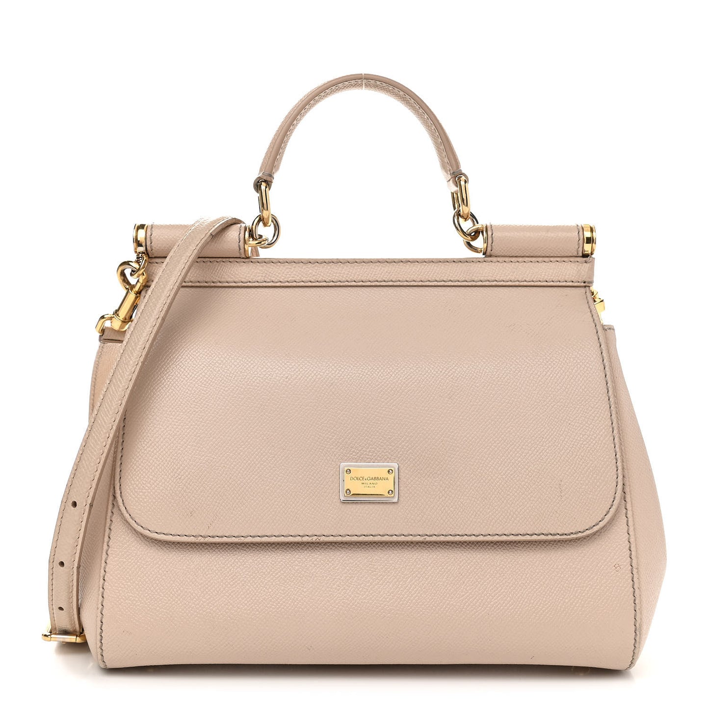 Dauphine Medium Miss Sicily Satchel Beige